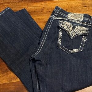 Miss Me Dark Blue Denim Jeans